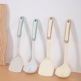 thumbnail image 5 of Oleegame 2PC Kitchen Utensils Set Spatula Soup Spoon Food Grade Silicone Heat Anti Scalding Cooking Nonstick Pot Shovel Household Kitchen Kitchenware Set Blue, 5 of 5