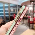 thumbnail image 4 of For iPhone Case,Cute Glitter Plating Loving Heart Pattern Side Print Design for Girls Women,Luxurly Screen Camera Protection Shockproof Soft Bumper Silicone Cover, 4 of 6