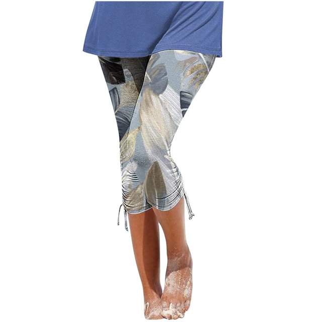 Pantalon Cargo pour Femmes à Coupe Décontractée par Generic TG, Capris Décontractés Noirs Unis, à Cordon, Raccourcis, Légers, 1 Unité