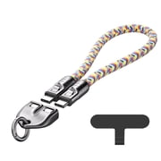 Product Hangs 2Type C to Type C 240W Charging with Wearable Bracelet Design Fast USB C Power Bank Alternative Crossbody Wrist Strap Lanyard Portable Fashion Charger