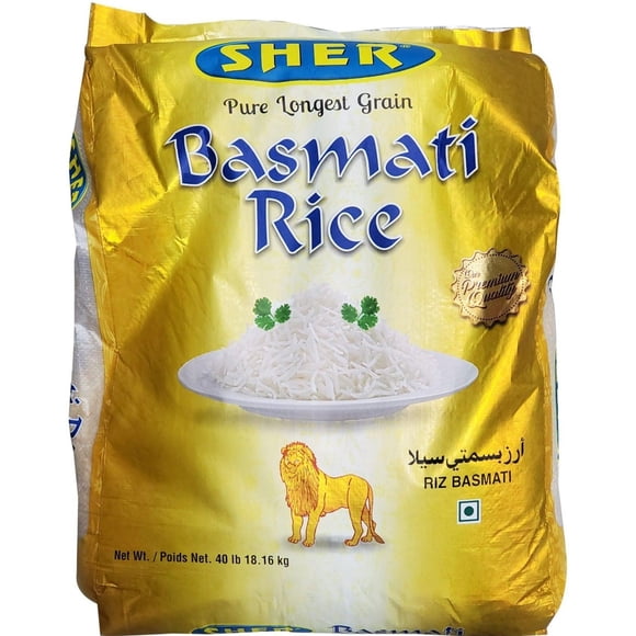 Sher Sela Basmati Rice Extra Long, 40lb