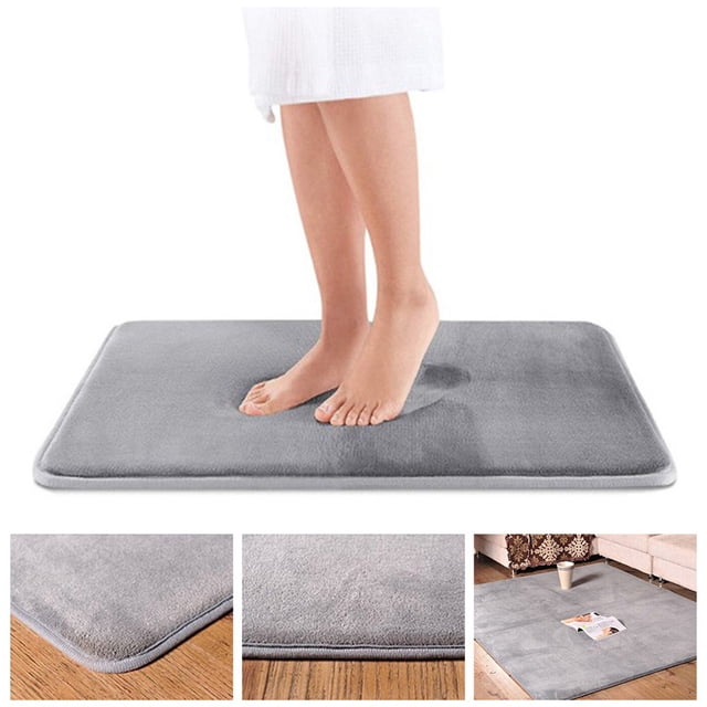 Mat Machine Absorbent Bath Rug for Home Comfort Memory Foam Non- Shower Carpet Washable Floor Mat for Bathroom Durable Durable Construction