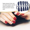 thumbnail image 2 of 24 Pieces False Nails Glitter Shimmering Powder Full Cover Artificial Nail Tips Simple Operation Fingernail Decal DIY Accessory dark blue, 2 of 7