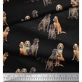 thumbnail image 4 of Soimoi Rayon Fabric Beagle,Cane Corso & English Cocker Spaniel Dog Printed Fabric 1 Yard 56 Inch Wide, 4 of 5