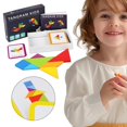 thumbnail image 1 of Preschool Learning & Education Toys 7 Pieces Wooden / 60 Pieces Instructions Cards More Than 400 Patterns In Total Geometric Wooden For Kids 3 And Up Toys, 1 of 9
