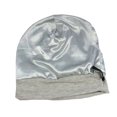 thumbnail image 4 of Bonnets de Voyage Unisexes Automne Hiver Couvre-Chef Réglable Accessoires de Couvre-Chef Couleur Unie Empilable Tricoté Gris Clair, 4 of 7