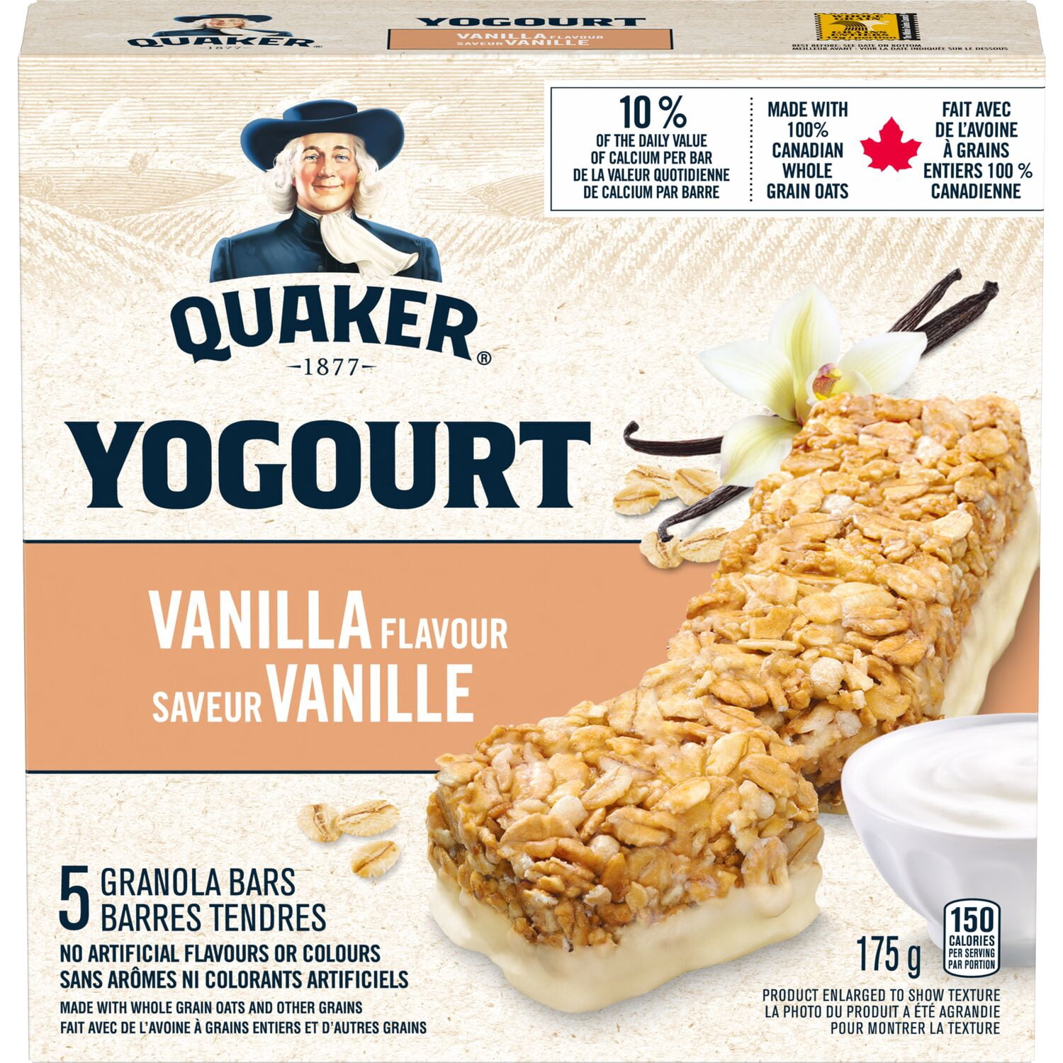 Quaker Barres Tendres au Yogourt à la Vanille 5 Barres