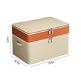 thumbnail image 1 of Wardrobe Clothes Organizer Double Layer Zipper Clothes Storage Bag Wardrobe Storage Box Portable Storage Bag Winter Quilt Storage Box Storage Bag Organizer, 1 of 6