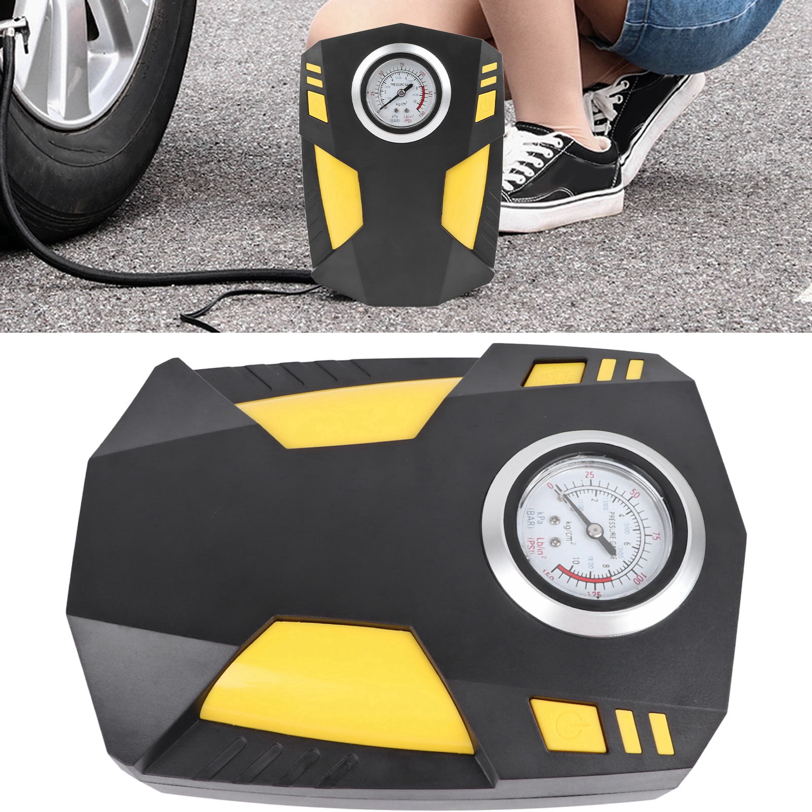 Car Tire Inflator, Accurate Tire Pump Reliable Multifunctional  for Vehicle