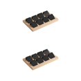 thumbnail image 4 of kurtrusly Wood Earring Card Holder w/ Tray Jewelry Display for Accessory 8 Pair Black 2Set, 4 of 6