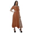 thumbnail image 3 of Moomaya Robe Midi en Viscose à Imprimé Style Santoon, Encolure Dégagée, Décontractée, pour Femmes, 3 of 4