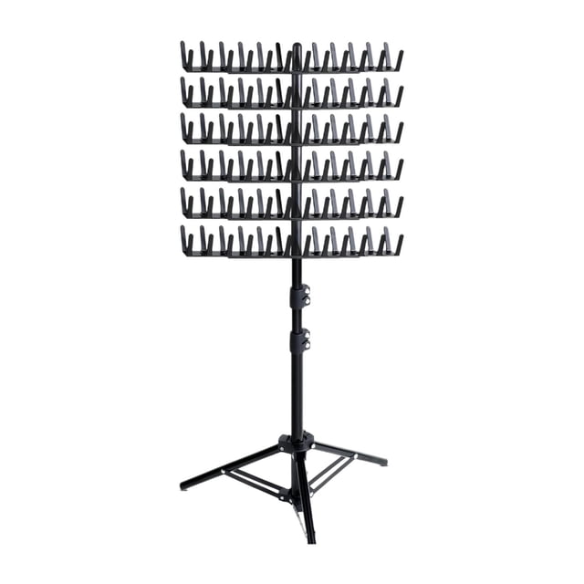 Lijie Adjustable Braiding Hair Rack 144 Pegs Hair Divider Rack Adjustable Height Braid black
