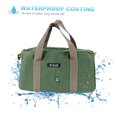 thumbnail image 4 of PENGGONG Large Thickened Wear-resistant Maintenance Tool Storage Bag Multifunctional Portable Tool Bag Large Capacity Canvas Bag 20-inch Army Green, 4 of 7