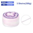 thumbnail image 2 of Unique Bargains Gradient Cake Cotton Acrylic Wool Mixed Purple Yarn, 300g, 3 Pack, 2 of 8