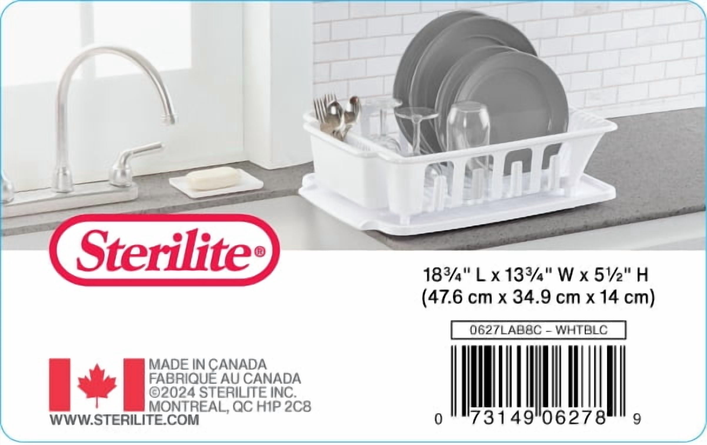 Sterilite 2 Piece Sink Set - White