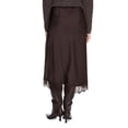 thumbnail image 3 of George Women's Lace Trim Satin Skirt, 3 of 6
