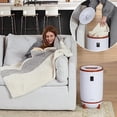 thumbnail image 2 of SereneLife Single Touch Towel and Blanket Warmer with Fragrant Disc Holder and LED Ring Red, Perfect Size for Two Large Bath Towels, Automatically Shut off Feature (Cherry), 2 of 9