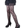 thumbnail image 1 of Bas en Maille pour Femmes à Motif de Fleurs, Dentelle, Creux, Collants, Collants Creux, Bas, 1 of 6