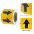 thumbnail image 3 of Unique Bargains Directional Flow Arrow Tape 4'x65', Adhesive Pipe Identification Marking Stickers, Black on Yellow, 3 of 5