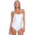 thumbnail image 2 of RELLECIGA Maillot de Bain une Pièce pour Femme à Encolure Froncée, Tour de Cou, Bandeau Torsadé, 2 of 7