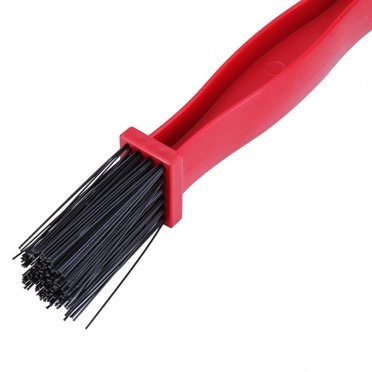 Brosse de Nettoyage de Chaîne de Vélo, Laveuse de Chaîne de Vélo Ou de Moto Légère, Nettoyage Rouge + Noir pour la Chaîne de Moto de Vélo