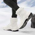 thumbnail image 4 of Chaussures pour Femmes Hiver Extérieur Neige Chaussures pour Femmes Peluche Épaisses Isolation Coton Imperméables Tourisme Rural Ski Chaussures Bottes d'Automne Femmes en Liquidation, 4 of 9