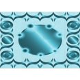 thumbnail image 1 of Ahgly Company Tapis Rectangulaire Lavable en Machine Intérieur Transitionnel Bleu, 2 Pieds x 4 Pieds, 1 of 7