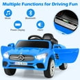 thumbnail image 2 of OLAKIDS 12V Electric Kids Ride On Car, Licensed Mercedes Benz SL500 Toy Car with Remote Control, MP3 Plug, USB, 2 Speeds, LED Lights, Battery Powered Toy Vehicle for Toddler Children, 2 of 10