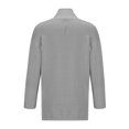 thumbnail image 4 of RXIRUCGD Homme Col en V Styles Mi-Longs et Longs Cardigan en Tricot à Fleurs Torsadées Manteau Ample, Gris, Taille : 3TG, 4 of 4