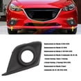 thumbnail image 3 of 3 Black Fog Lamp Cover Front Bumper Foglight Bezel for 2014-2016 Trendy Styling, 3 of 7