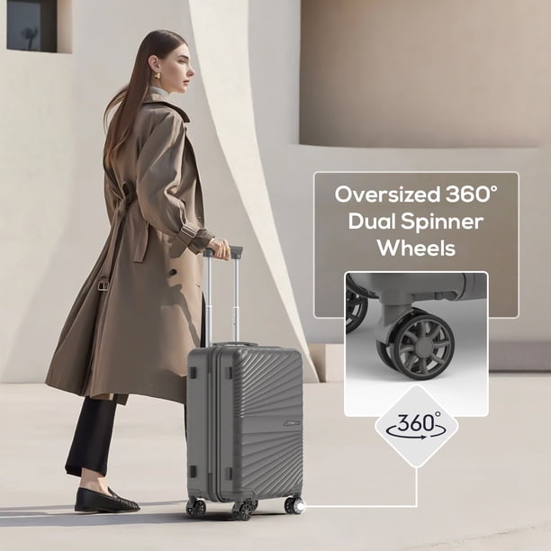 Joyway 4-Piece Hardside Luggage Set with Spinner Wheels and TSA