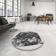 thumbnail image 4 of Ahgly Company Tapis d'Intérieur Lavable à la Machine, Carré, Transitionnel, Gris Argenté, Tapis de Zone, 4 Pieds Carré, 4 of 7