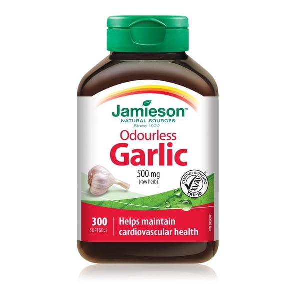 Jamieson Odourless Garlic 500 mg Softgels