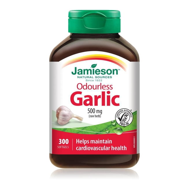 Jamieson Odourless Garlic 500 mg Softgels
