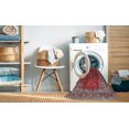 thumbnail image 2 of Ahgly Company Tapis d'Intérieur Lavables en Machine, Carrés Roses Traditionnels, Carrés de 5', 2 of 7