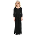 thumbnail image 2 of Robe Longue Décontractée à Fleurs pour Filles à Manches Longues avec Poches, Robes de Vacances, Robe Longue à Manches Longues pour Filles Longueur au Sol, 2 of 5