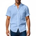 thumbnail image 3 of Maplenight T-Shirts en Coton pour Hommes à Col Rond, Chemises d'Été Décontractées à Manches Courtes, T-Shirts Légers, 3 of 8