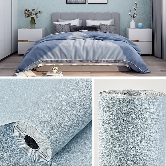 UsRHHA 50x280cm Self-Adhesive Waterproof Wallpaper, Thickened Embossed Wall Paper for Bedroom Living Room, Peel and Stick Background Wall Decor