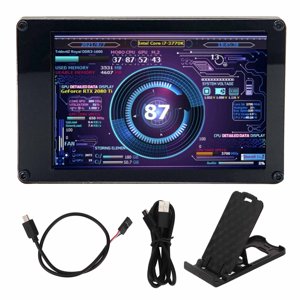 Moniteur informatique Temp, PC Affichage du panneau de capteur Interrupteur vertical horizontal DIY Thème 3.5inch IPS Pour