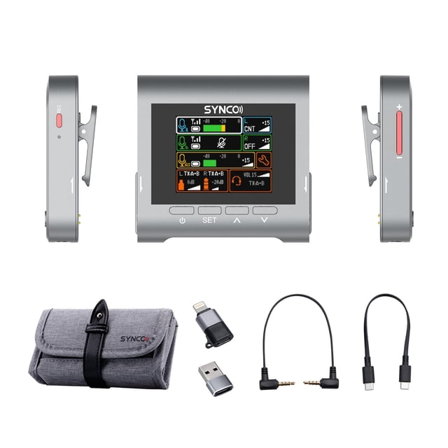 SYNCO G3 2.4G Wireless Microphone System Mic with Dual-Channel Receiver