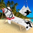 thumbnail image 4 of LSLJS Beach Chair Cover with Side Pockets, Microfiber Chaise Lounge Chair Towel Cover for Sun Lounger Pool Sunbathing Garden Beach Hotel, Easy To Carry Around, 4 of 6