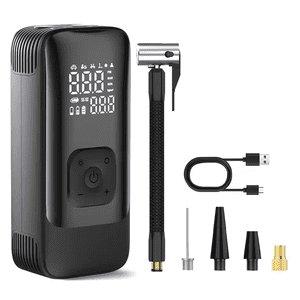 Car Tire Inflator Portable Air Pump with Power Bank Function Type-C Wireless Battery Compressor for Car Motorcycle Tire,1 x Tire Inflator Set