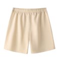 thumbnail image 4 of EOYWHK Cotton Linen Shorts for Men Summer Breathable Workout Gym Shorts Mid Waisted Solid Color Running Swimming Sleeping Shorts, 4 of 5