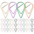thumbnail image 1 of HONMEET 100 Pcs Colorful Paper Clips Metal Assorted Color Office Workers Envelopes, 1 of 8