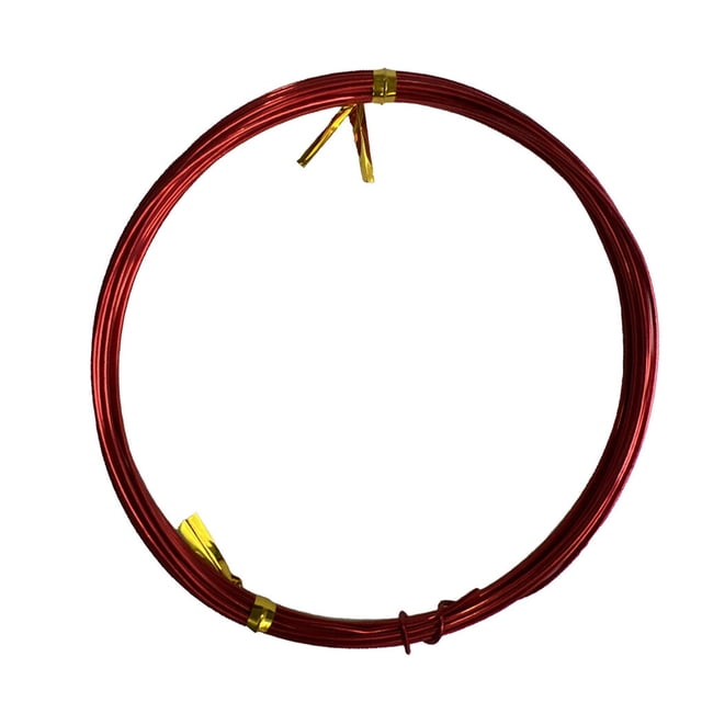 Craft Wires DIY Handicrafts Braided Thread Good Flexibility Durable Handicrafts Colorful and Shiny Jewelry Lines Exquisite Design for Sculpturing Wine Red