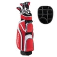 thumbnail image 1 of Ladies Womens Complete Golf Clubs Set 10 Pieces Includes Alloy Driver Red, 1 of 10