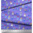 thumbnail image 3 of Soimoi Rayon Fabric Spices & Tea Cup Watercolor Printed Fabric 1 Yard 56 Inch Wide, 3 of 3
