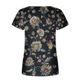 thumbnail image 5 of SMihono Hauts pour Femmes Été Chic Décontracté Mode Femme Imprimé Décontracté Col Rond Manches Courtes T-Shirt Ample Blouse Hauts T-Shirt Oversize pour Femmes, 5 of 5