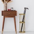 thumbnail image 2 of Mango Steam Pluvian Soakstone Simple Metal Umbrella Holder For Living Room or Entryway, Tall Gold, 2 of 2