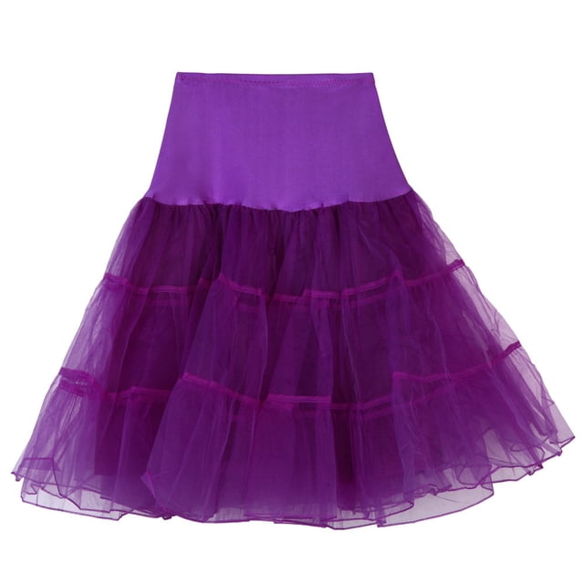 Birdeem Jupe Bouffante en Gaze Taille Haute Rétro d'Été à la Mode pour Femme Jupe de Fête